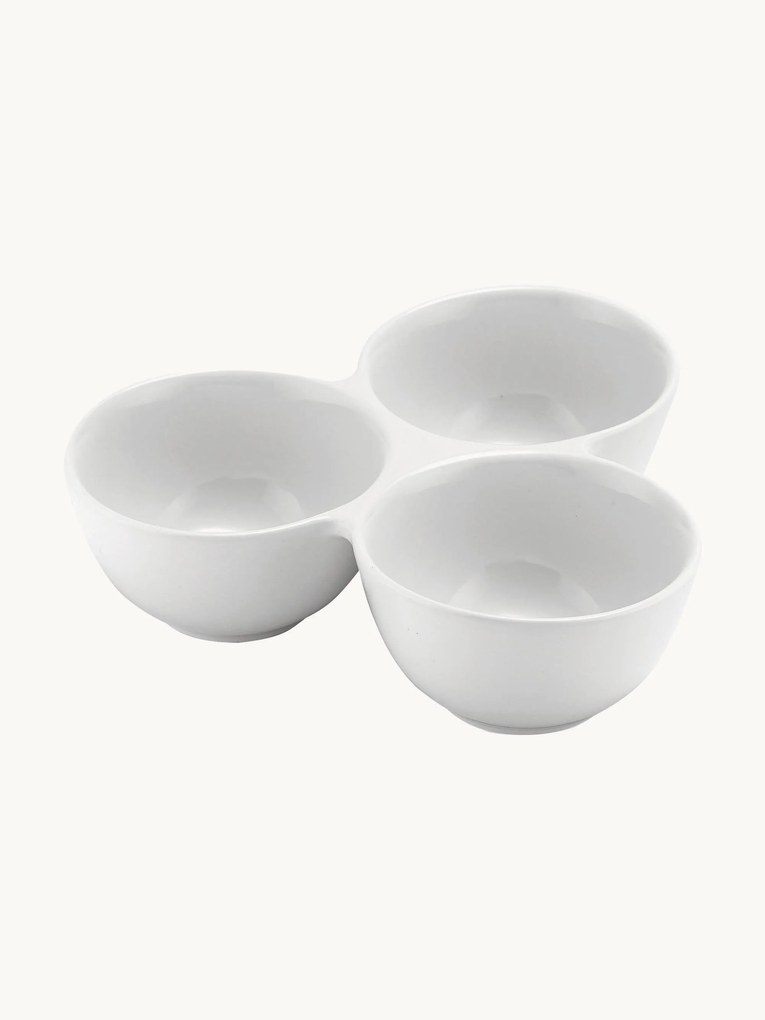 Set di 3 ciotole per salse in porcellana Alto Serve & Share