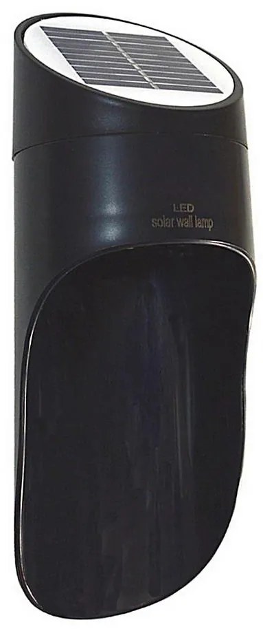 Applique a LED solare PALESA LED/1W/3,7V IP65 1800 mAh nero
