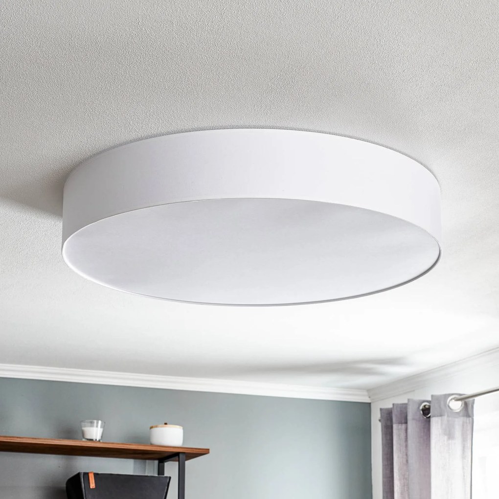TK Lighting Plafoniera Rondo, bianca Ø 80 cm