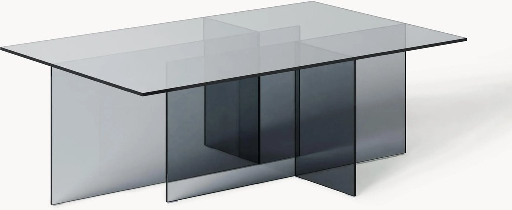 Tavolino da salotto in vetro Anouk, larg. 102 cm