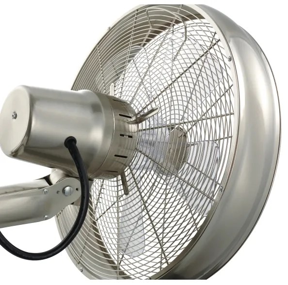 Lucci air 213126 - Ventilatore da parete BREEZE 55W/230V cromo opaco + tc