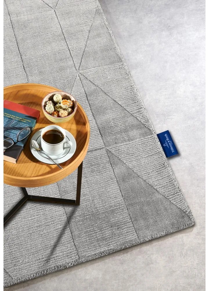 Tappeto grigio in lana tessuto a mano 120x170 cm Ursule - Villeroy&Boch