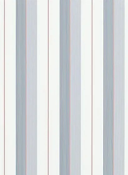 Ralph Lauren Carta da parati Aiden Stripe - Navy/ Red/ White