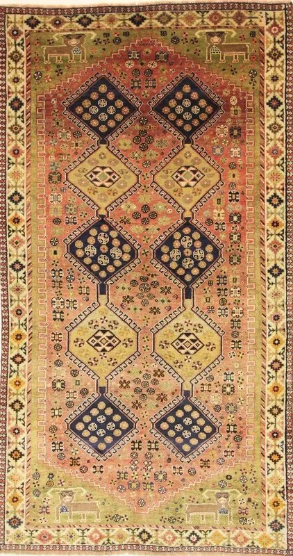 Gashghai Tappeto 290x160 Marrone (Iran) Annodato A Mano