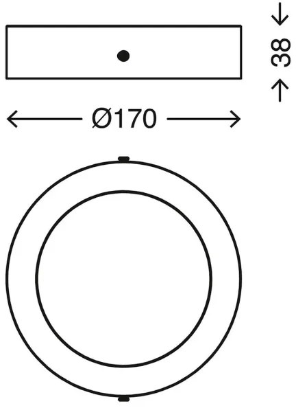 Telefunken 310902TF - Plafoniera dimmerabile RGBW LED/12W/230V Wi-Fi