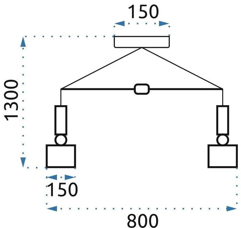 Lampada da soffitto a sospensione in metallo APP661