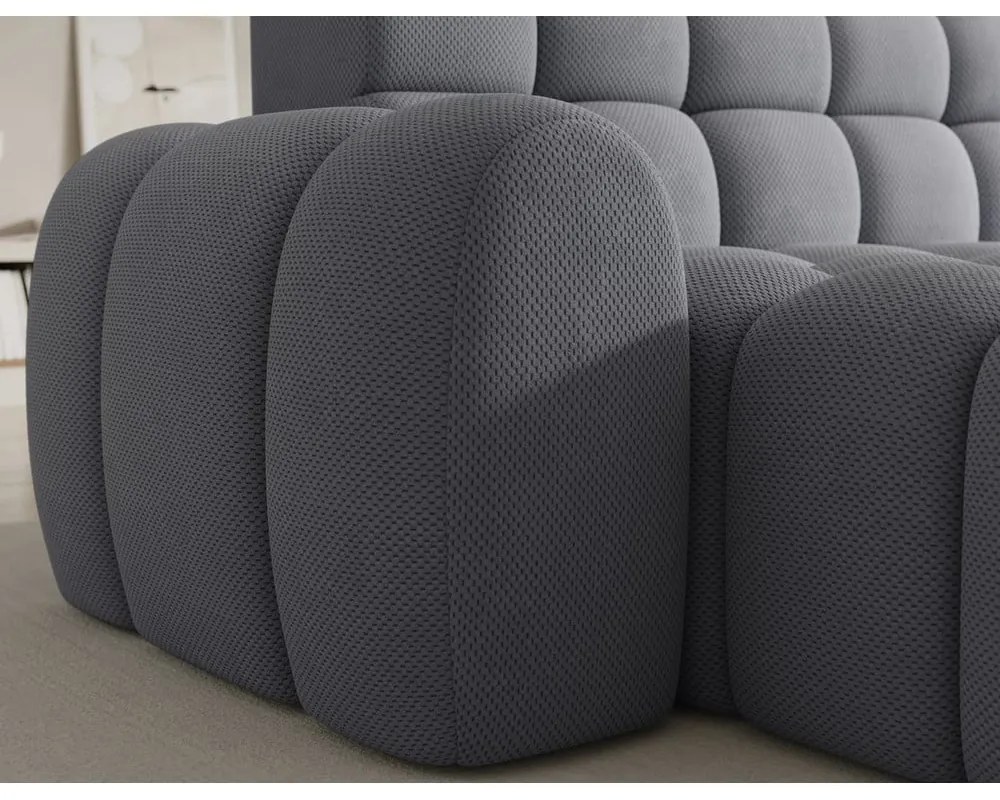 Divano angolare grigio allungabile (con penisola a sinistra/con chaise lounge) Ceedro – ELTAP