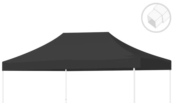 Gazebo 3x2 Eco - Nero