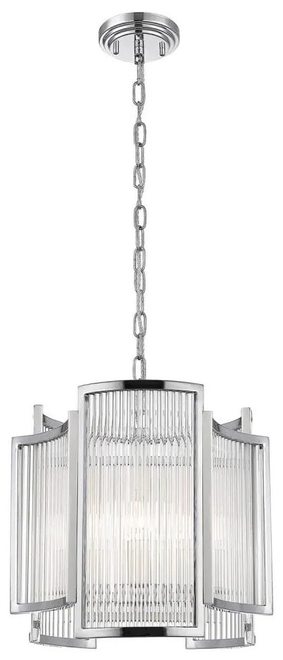 Zuma Line P0528-03A-F4AC - Lampadario a sospensione con catena SERGIO 3xE14/60W/230V cromo