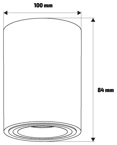 Brilagi - Faretto orientabile MIA 1xGU10/30W/230V 100x80 mm beige