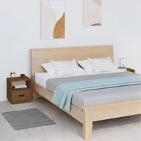 Comodini 2 pz Miele 40x34x45 cm in Legno Massello di Pino cod 9070