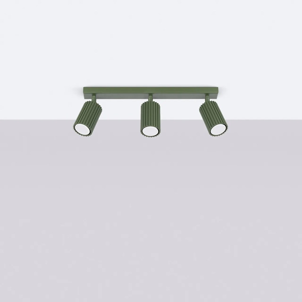 Lampada da soffitto KARBON 3L in Alluminio 3xGU10