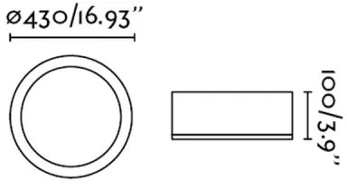 FARO 63399 - Plafoniera da bagno KAO LED/35W/230V IP44