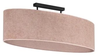 Duolla - Lampadario a plafone OVAL 2xE27/15W/230V rosa