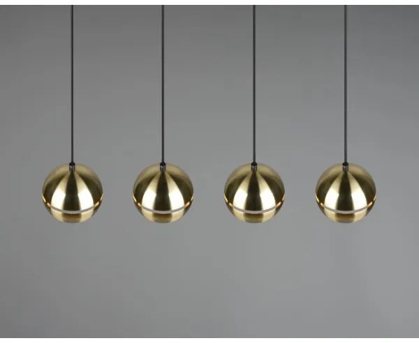 Trio - Lampadario a sospensione con filo FLETCHER 4xE14/40W/230V ottone