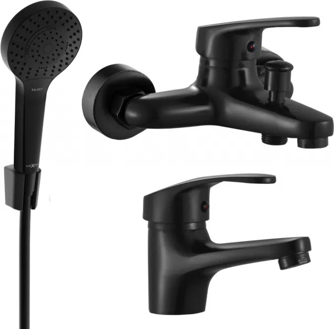 Mexen Erica R05 set vasca, nero - 746403R05-70