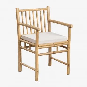 Confezione da 4 sedie da giardino con braccioli in bambù Senia - Sklum