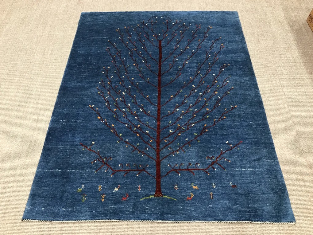 Gashguli Tappeto persiano 190 x 150 Blu (Iran) Annodato A Mano
