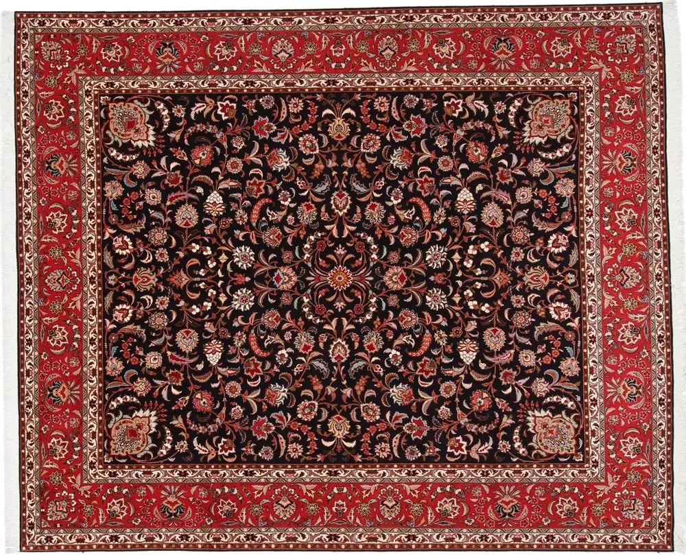 Tabriz Tappeto 250 x 300 Rosso (Iran) Annodato A Mano