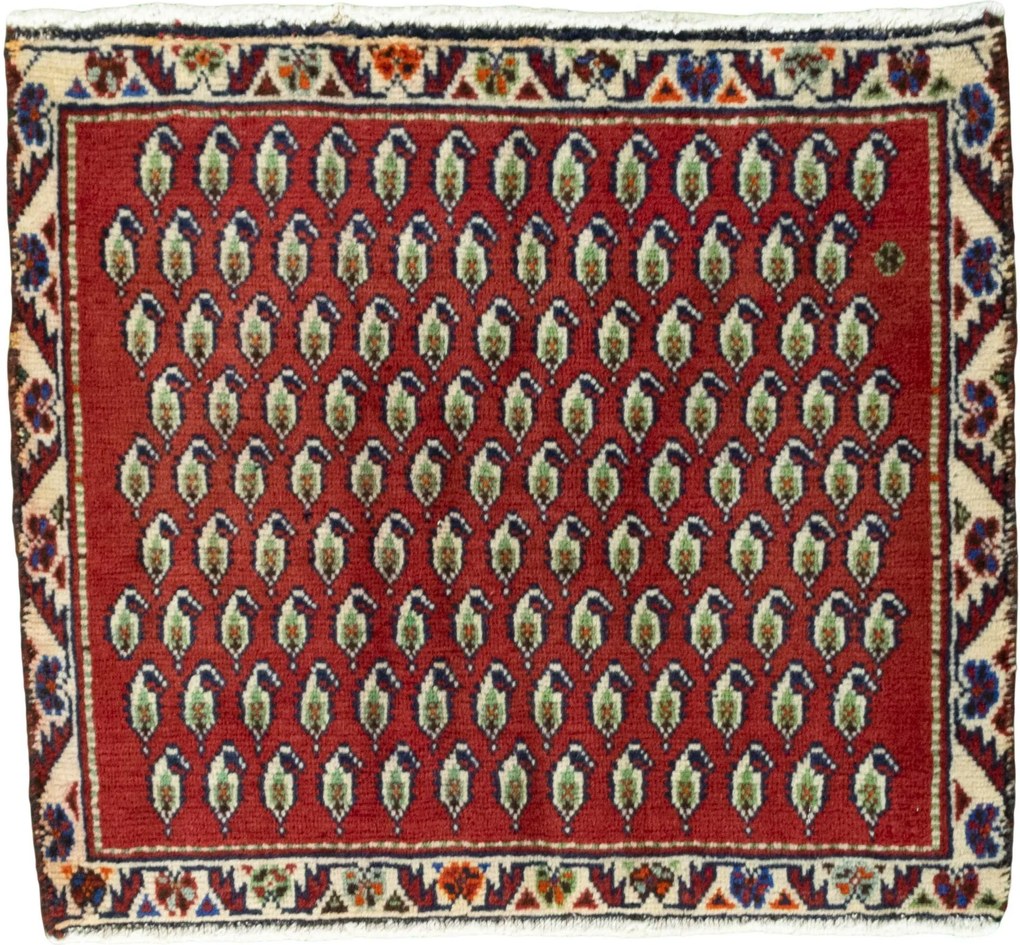Shiraz Tappeto persiano 60 x 50 Rosso (Iran) Annodato A Mano
