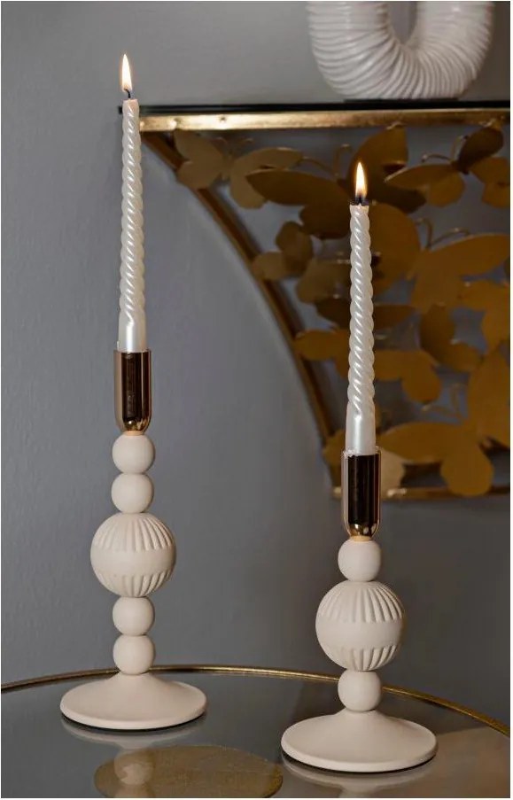 Portacandele in set in metallo 2 pz Aster – Mauro Ferretti