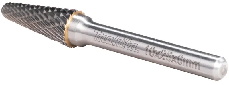 Makita - B-52819 Fresa Cono Rotondo 10x20 mm Ø6 mm (3/8x3/4' Ø1/2') Dente a Croce