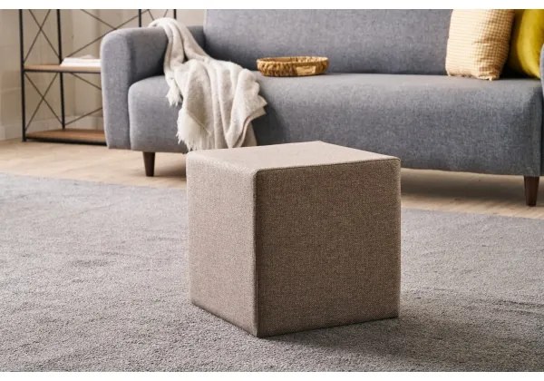 Pouf CUBI 40x40 cm marrone