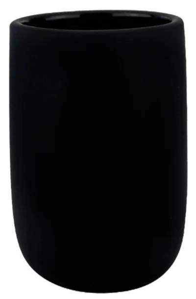 Tazza in ceramica nera per spazzolini da denti Lotus - Mette Ditmer Denmark