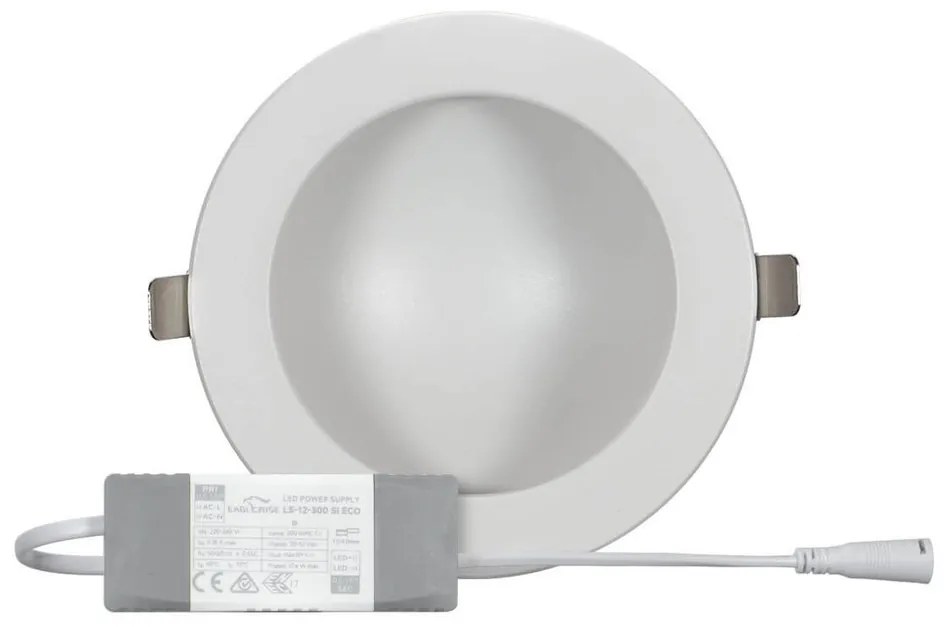 Faro LED da incasso Rotondo Luce INDIRETTA 12W Foro Ø130mm Colore Bianco Naturale 4.000K
