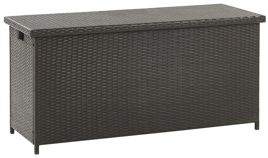 Cesta da giardino rattan marrone 126 x 46 cm MODENA Beliani