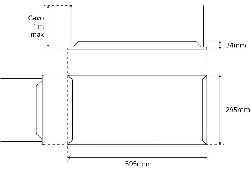 Pannello LED a Sospensione 60x30 32W UGR19 CCT con driver Philips Colore Bianco Variabile CCT