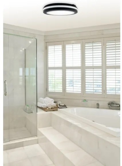 Top Lampada - Lampada LED da bagno COMET LED/24W/230V IP54 diametro 30 cm nero