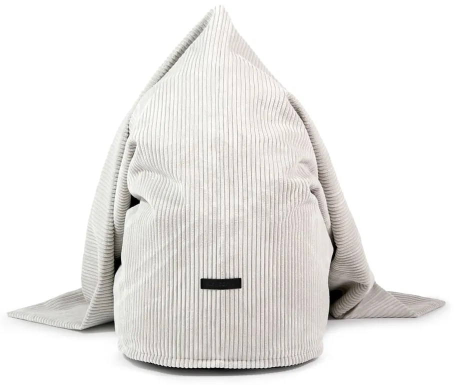 Pouf a sacco per bambini nero con rivestimento in velluto a coste Cocoon 120 – SLOWDOWN