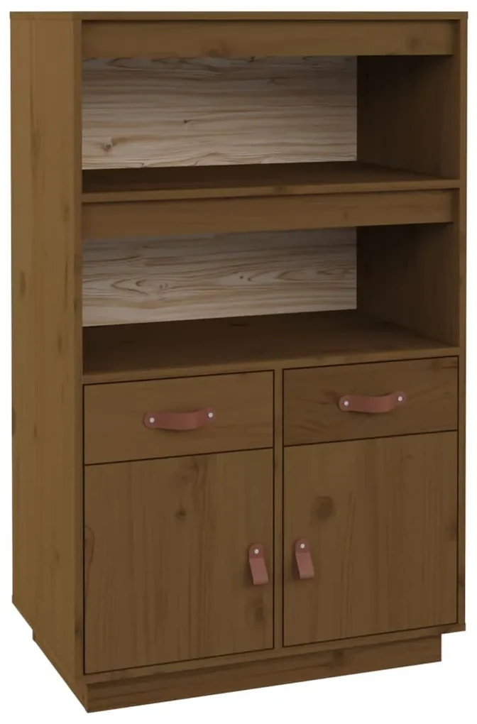 Credenza miele 67x40x108,5 cm in legno massello di pino