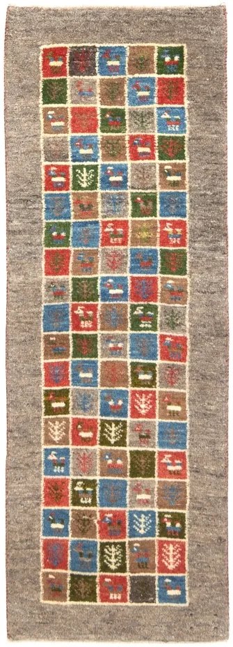 Gabbeh Tappeto 50 x 150 Beige (Iran) Annodato A Mano