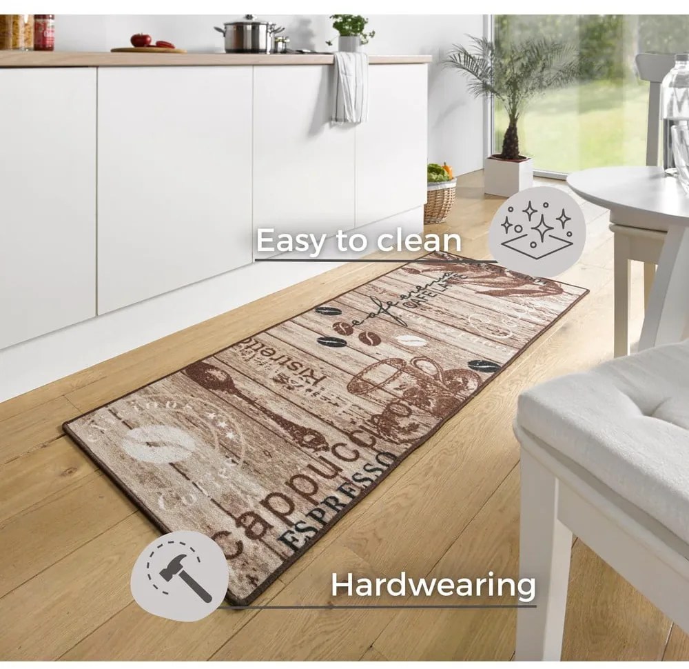 Runner da cucina marrone Delicious Coffee, 67 x 180 cm Delicious Coffee - Hanse Home
