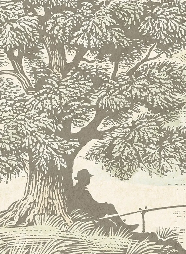 Lewis & Wood Carta da parati Royal Oak - Aquatint