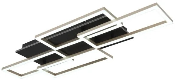 Globo 67359-40A - JEFFRY Lampada da soffitto dimmerabile a LED 40W/230V 32,5x87,5 cm nero + telecomando