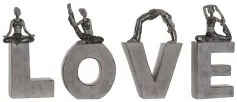 Statua Decorativa DKD Home Decor Love Resina (13 x 6 x 23 cm) (40 x 4 x 22 cm) (4 pcs)