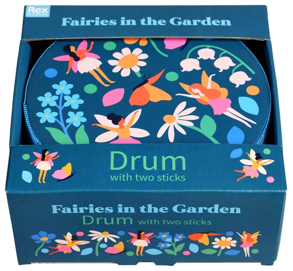 Giocattolo musicale Drum Fairies in the Garden - Rex London