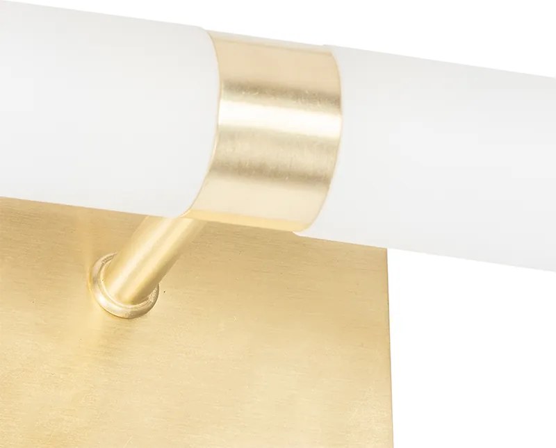 Lampada da parete smart per bagno oro IP44 2 luci incl. Zigbee G9 - Bath