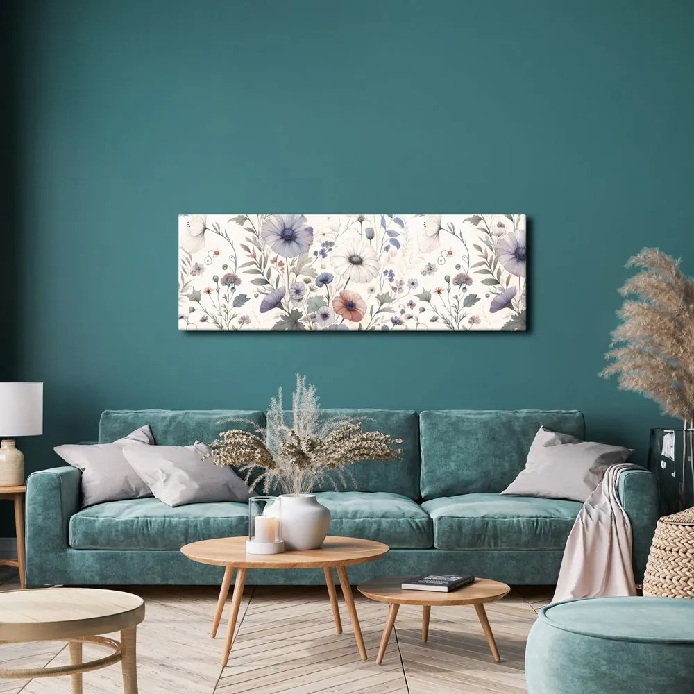 Quadro su tela – Prato in tonalità pastello