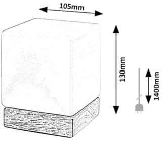 Rabalux 76003 - Lampada da tavolo LED dimmerabile PIRIT LED/1,2W/5V 3000K faggio