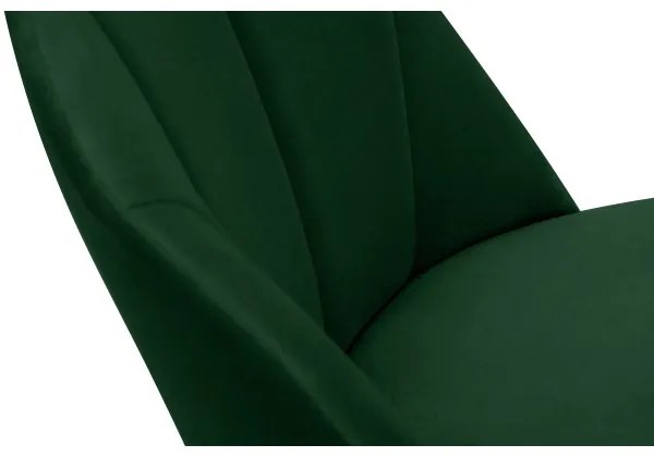 Sedia da pranzo BAKERI 86x48 cm verde scuro/faggio
