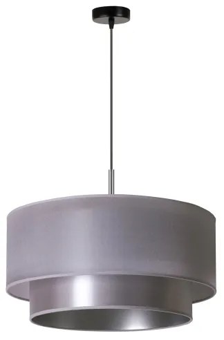 Duolla - Lampadario a sospensione con filo NANTES 1xE27/15W/230V diametro 45 cm argento