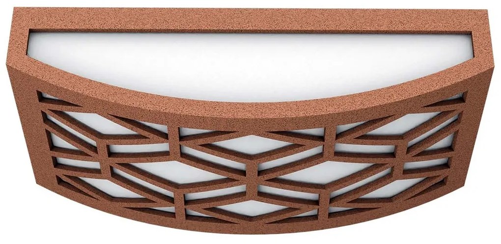 Applique Slim per Esterni con Griglia decorativa IP65 - E27 Corten