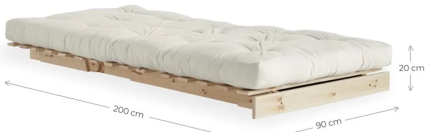 Poltrona greige allungabile con rivestimento in lino Roots Carob – Karup Design