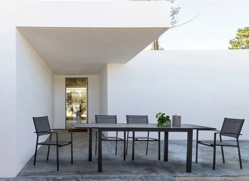 Tavolo da pranzo da giardino in alluminio 90x160 cm Hilde – Bizzotto