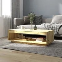 Tavolino da Salotto 110x50x33,5 cm in Legno Massello di Abete cod mxl 23288