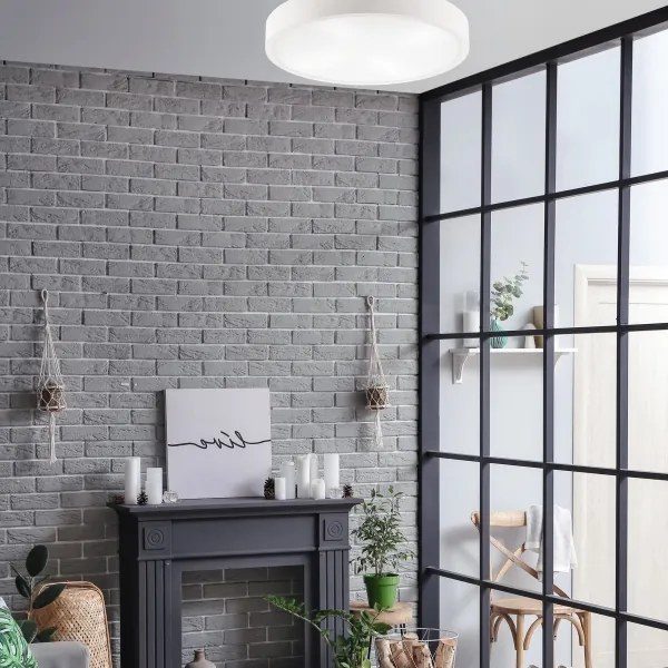 Plafoniera NATURAL 4xE27/60W/230V ø 57,5 cm bianco/pino